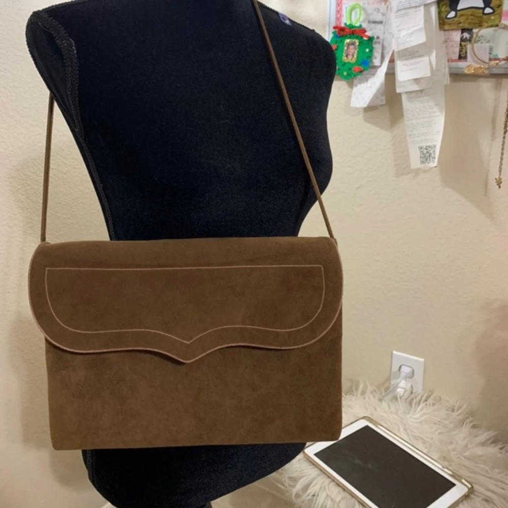 Vintage reva bobo ultra suede bag